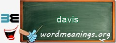 WordMeaning blackboard for davis